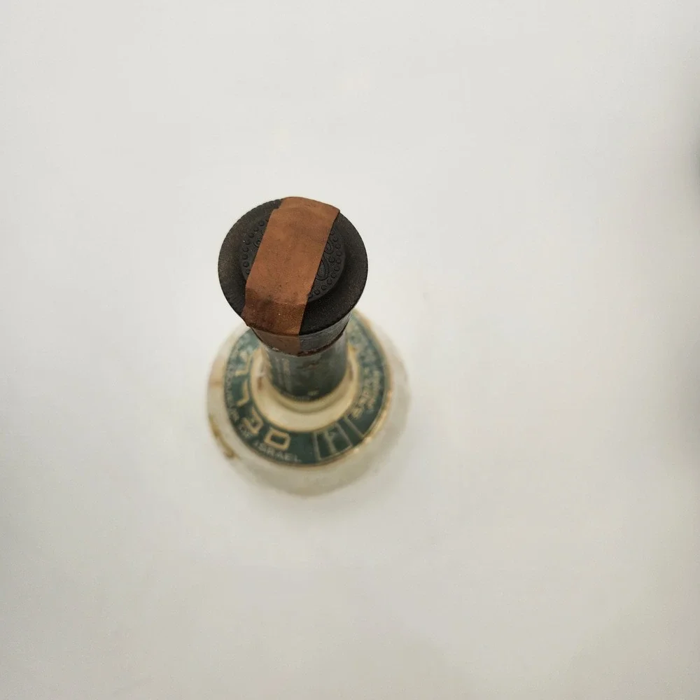 Vintage Sabra Orange Chocolate Liqueur Empty Glass Bottle Israel Park Avenue NY